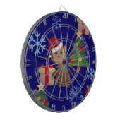 Weihnachtsaffen Dartscheibe (Vorderseite Links)