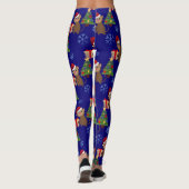 Weihnachtsaffen Emoji-Leggings Leggings (Rückseite)