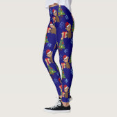 Weihnachtsaffen Emoji-Leggings Leggings (Links)