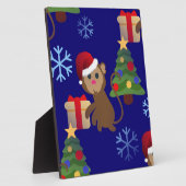 Weihnachtsaffen Fotoplatte (Seite)