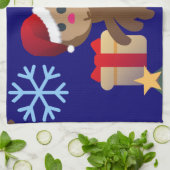 Weihnachtsaffen Handtuch (Gefaltet)