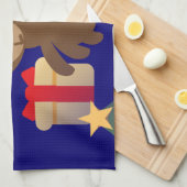 Weihnachtsaffen Handtuch (Viertel Falte)