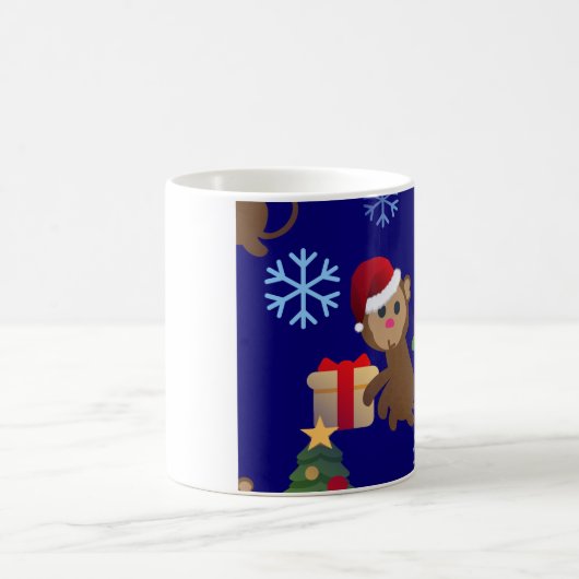 Weihnachtsaffen Kaffeetasse (Mittel)