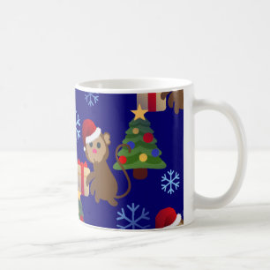 Weihnachtsaffen Kaffeetasse