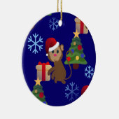 Weihnachtsaffen Keramik Ornament (Rechts)
