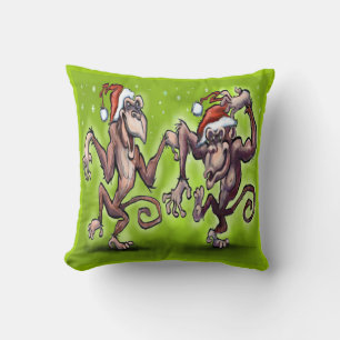 Weihnachtsaffen Kissen