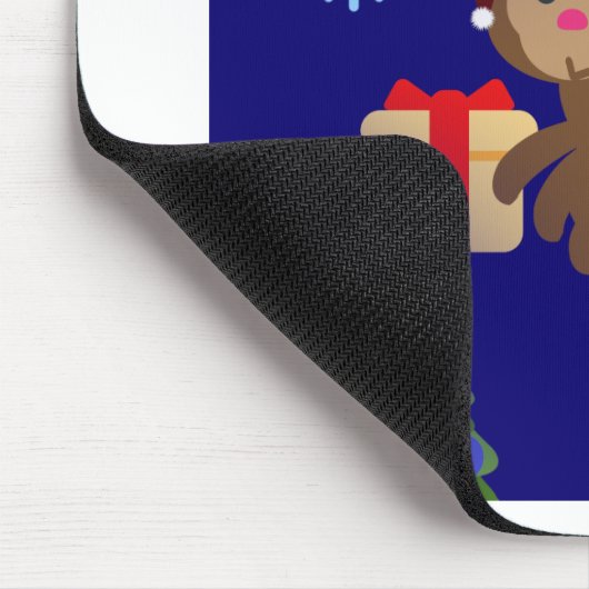 Weihnachtsaffen Mousepad (Ecke)
