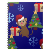 Weihnachtsaffen Notizblock (Vorderseite)