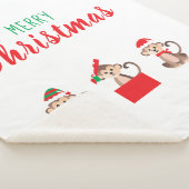 Weihnachtsaffen Santa Elf Hat Red Green Sherpadecke (3/4)