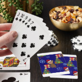 Weihnachtsaffen Spielkarten (In Situ)