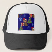 Weihnachtsaffen Truckerkappe (Vorderseite)