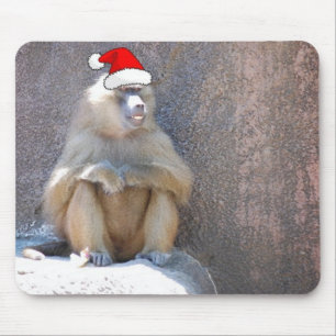 Weihnachtsaffen und Baboons Mousepad