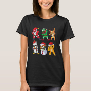 Weihnachtsafrikanischer Weihnachtsmann und Freunde T-Shirt