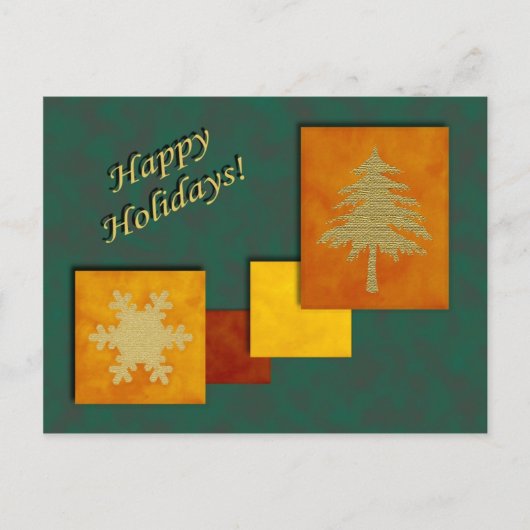 Weihnachtsakzente Benutzerdefinierbare Postkarte (Vorderseite)