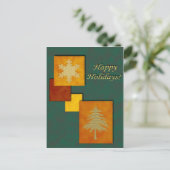 Weihnachtsakzente Benutzerdefinierbare Postkarte (Stehend Vorderseite)