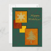 Weihnachtsakzente Benutzerdefinierbare Postkarte (Vorne/Hinten)