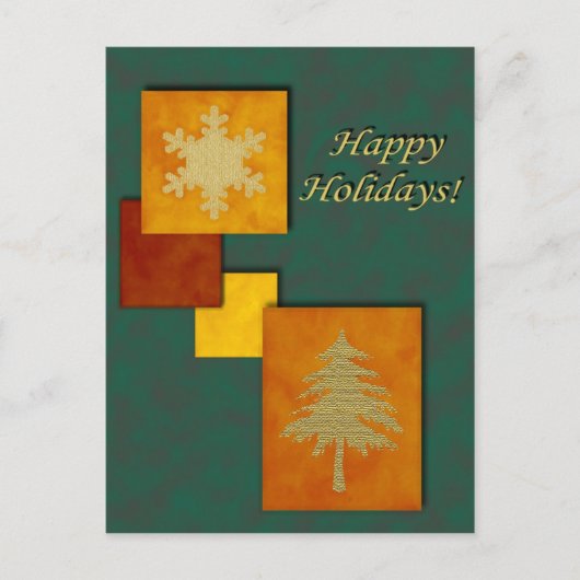 Weihnachtsakzente Benutzerdefinierbare Postkarte (Vorderseite)