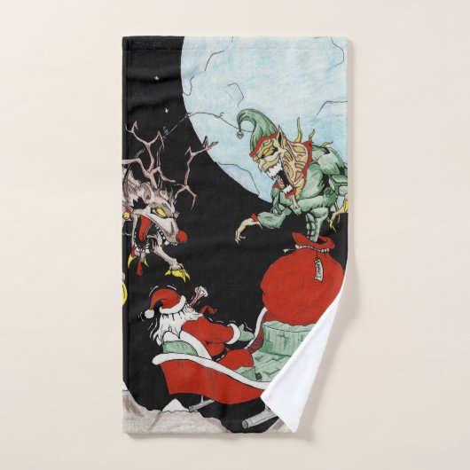 Weihnachtsalbtraum Bad Handtuch Set oder Single (Handtuch)