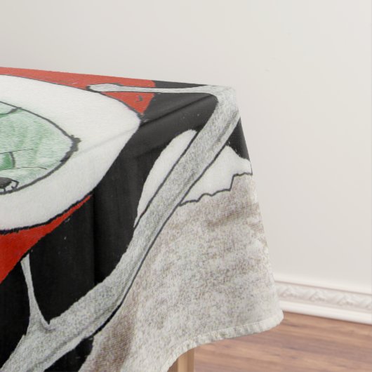 Weihnachtsalbtraum Custom Cotton Tablecloth Tischdecke (Beispiel)