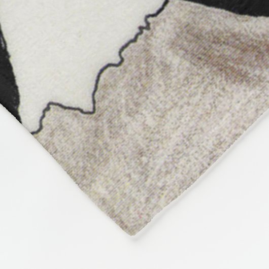 Weihnachtsalbtraum Custom Fleece Blanket (Ecke)