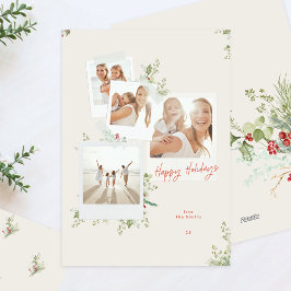 Weihnachtsalbum des Botanischen Kunsthandwerks Feiertagskarte