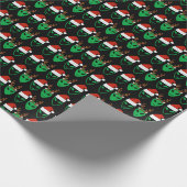 Weihnachtsaliens Geschenkpapier (Ecke)