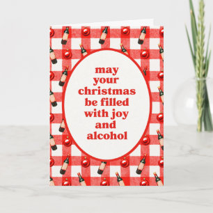 Weihnachtsalkohol Karte