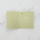 Weihnachtsallgemeine niedliche kleine Eule, Feiertagskarte (Innenseite)