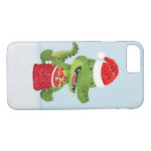 Weihnachtsalligator Case-Mate iPhone Hülle (Rückseite (Horizontal))