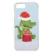 Weihnachtsalligator Case-Mate iPhone Hülle (Rückseite)