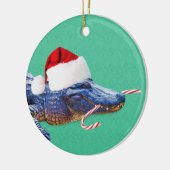 Weihnachtsalligatorverzierung Keramik Ornament (Links)