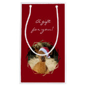 Weihnachtsalpaka-Geschenk-Tasche Kleine Geschenktüte (Vorderseite)
