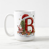 Weihnachtsalphabet Anfangsbuchstabe B mit Santa-El Kaffeetasse (Links)