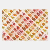 Weihnachtsalphabet Geschenkpapier Set (Vorderseite 3)