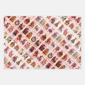 Weihnachtsalphabet Geschenkpapier Set (Vorderseite 2)