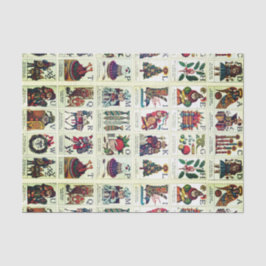 Weihnachtsalphabet Seidenpapier