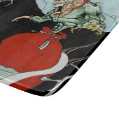 Weihnachtsalptraum dekoratives Glasschneiden-Brett Schneidebrett (Ecke)