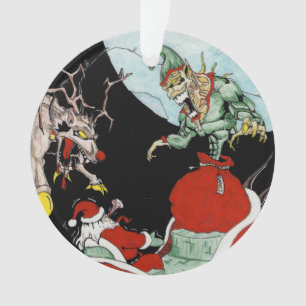 Weihnachtsalptraumkreis-Baum Verzierung Ornament