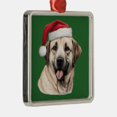 Weihnachtsanatolischer Schäferhund Ornament Aus Metall (Rechts)