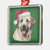 Weihnachtsanatolischer Schäferhund Ornament Aus Metall (Links)