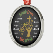 Weihnachtsanbetung BFTG-Ornament Ornament Aus Metall (Links)