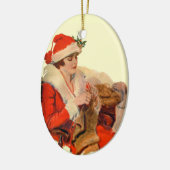 Weihnachtsanfall Keramik Ornament (Links)