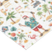 Weihnachtsanfang mit Weihnachtsmann Tischdecke (Schrägansicht)