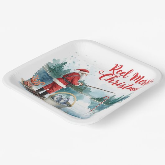 Weihnachtsanfang Pappteller (Gewinkelt)