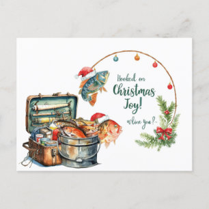 Weihnachtsanfang zum Thema Angelfreunde Feiertagspostkarte