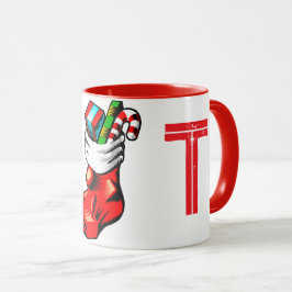 Weihnachtsanfängliche Tasse
