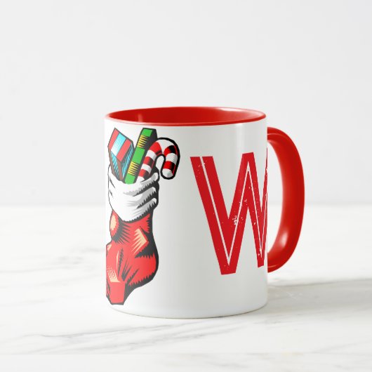 Weihnachtsanfängliche Tasse (VorderseiteRechts)