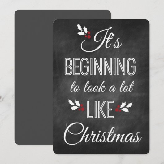 Weihnachtsangebot Feiertagskarte (Vorne/Hinten)