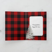 Weihnachtsangebot für karierten Lumberjack und Sch Karte (Innenseite)
