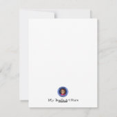 Weihnachtsangebot Grüner Cartoon Feiertagskarte (Rückseite)